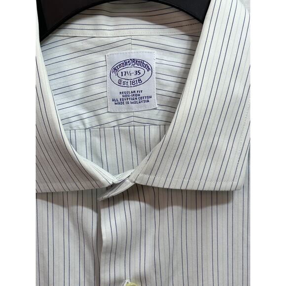 LOT OF 5 Brooks Brothers Button Long Sleeve Dress Shirt Sz 17-17 1/2 34/35 #14 - Picture 11 of 16